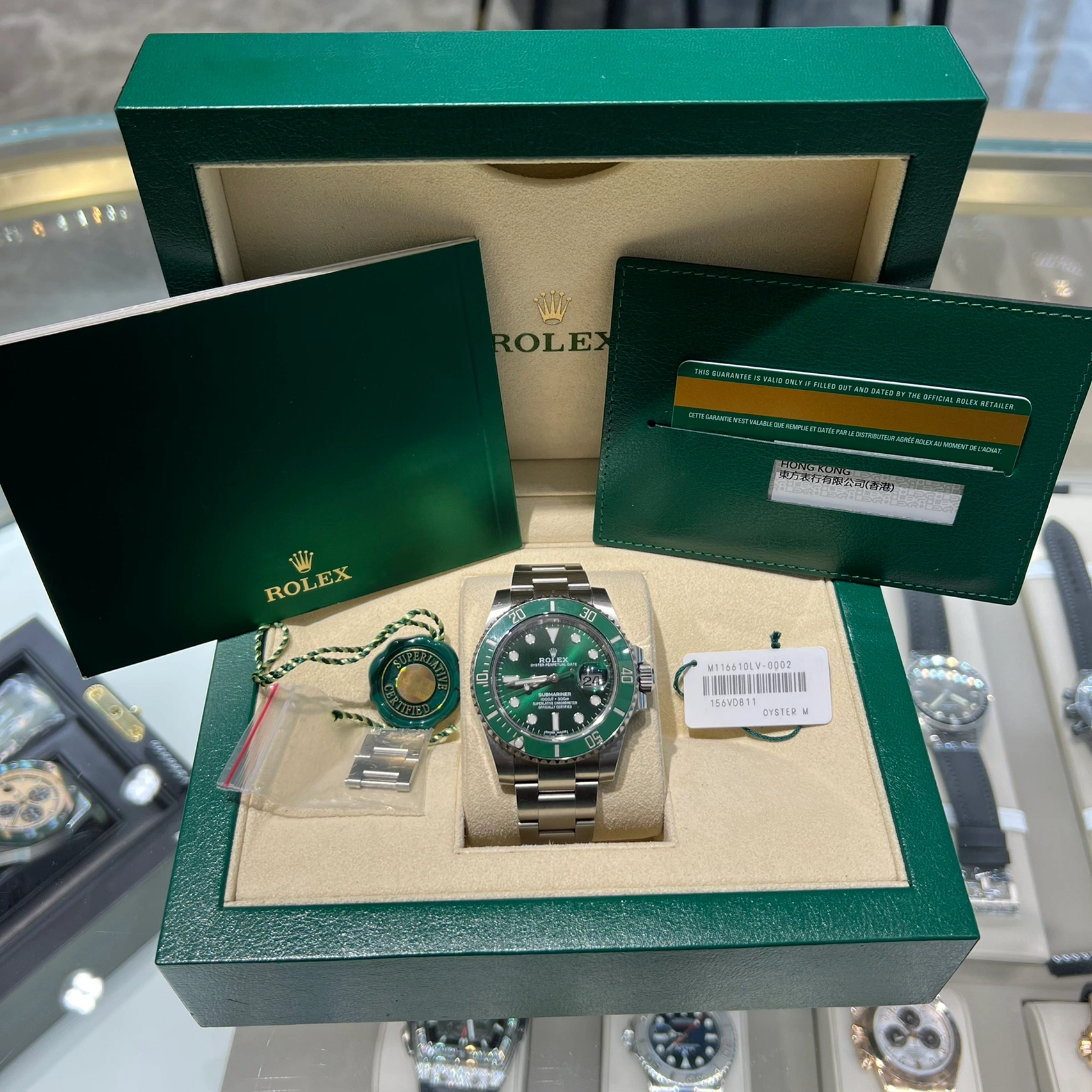 Rolex Submariner 116610LV-0002 Black Disk Watch (Green Water Ghost) - Image 10