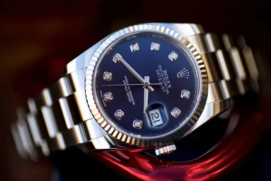 Rolex Datejust 116234 blue plate inlaid with 10 diamonds Watch - Image 7