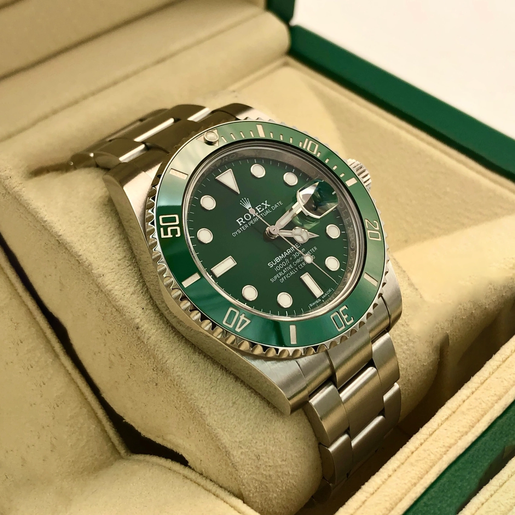 Rolex Submariner 116610LV-0002 Black Disk Watch (Green Water Ghost) - Image 6