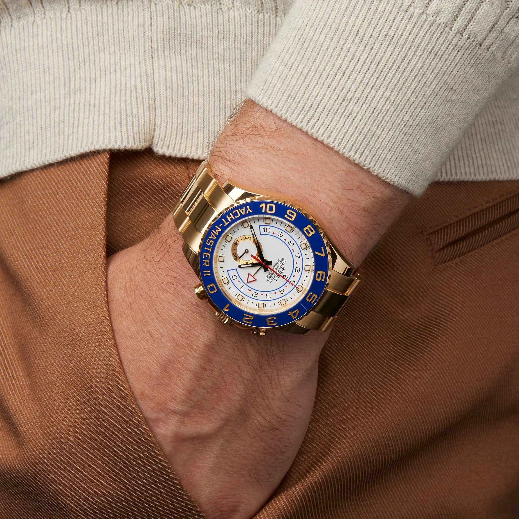 Rolex YACHT-MASTER II-(Gold Strap)m116688-0002(AAAAA Version) - Image 4
