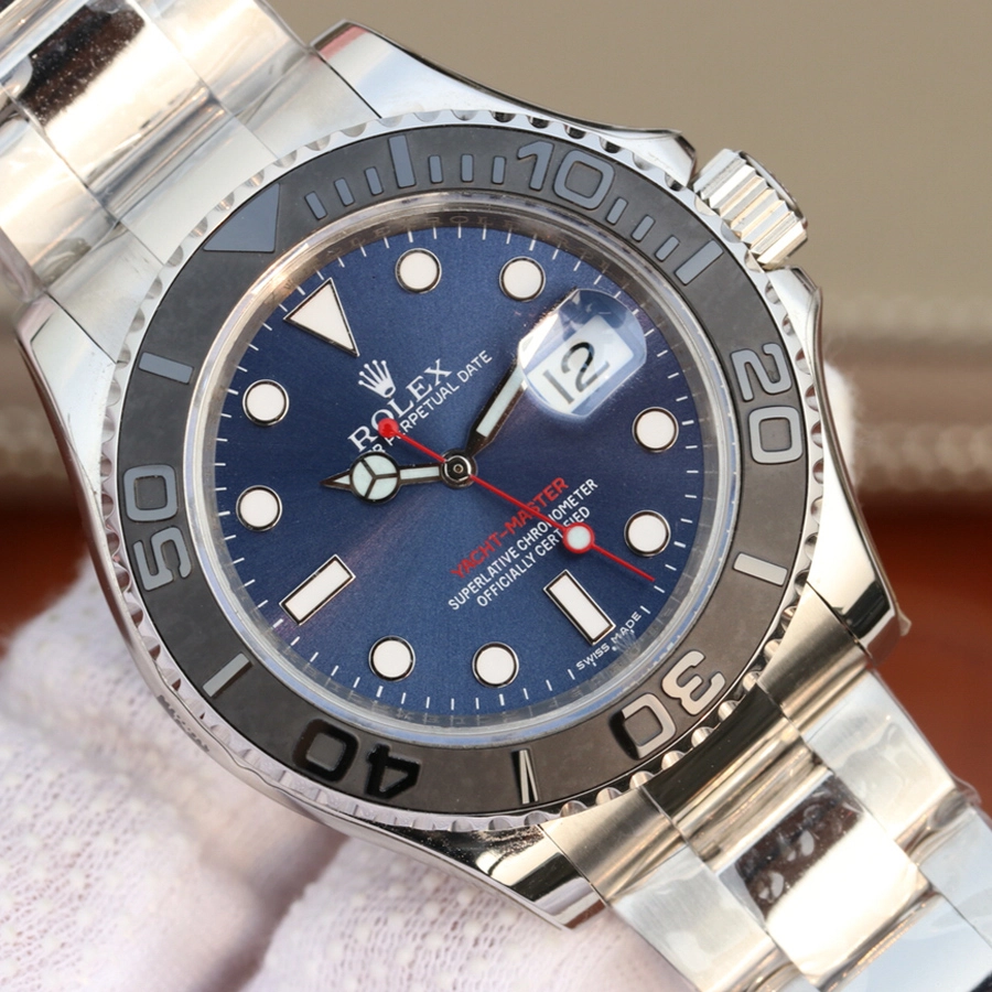 YACHT MASTER 1 ( BLACK & BLUE DIAL ) STAINLESS STEEL 40MM M116622 - Image 6