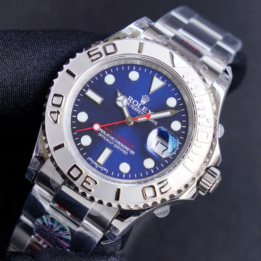 YACHT MASTER 1 PURE SILVER STAINLESS STEEL MULTIPLE DIAL OPTIONS 40MM 116622-78760 - Image 6