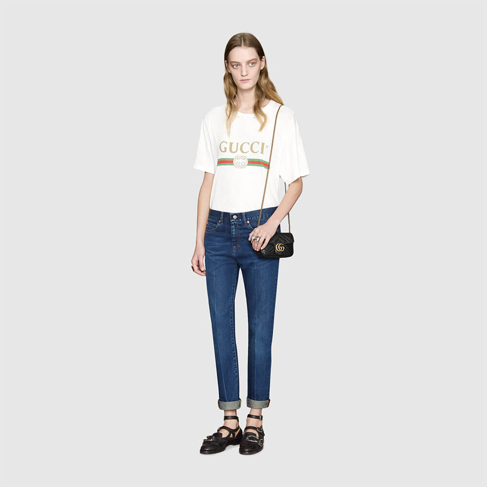 GG Marmont matelasse leather super mini bag - Image 4