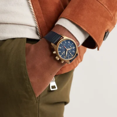 Alternative view of IWC pilot series IW388109 watch