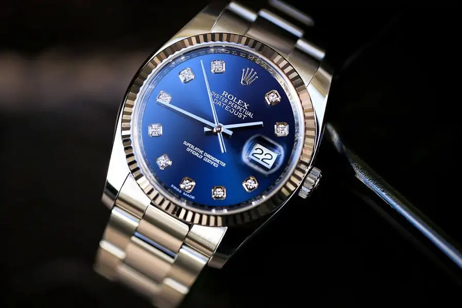 Rolex Datejust 116234 blue plate inlaid with 10 diamonds Watch - Image 2