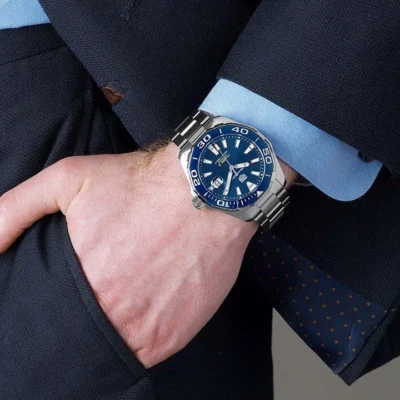 Alternative view of TAG HEUER AQUARACER Automatic Watch - Diameter 43 mm WAY201B.BA0927