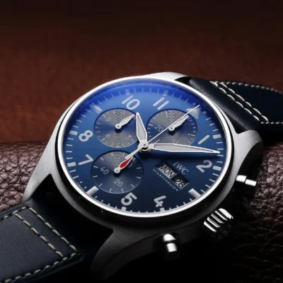 Alternative view of IWC pilot series IW388101 watch