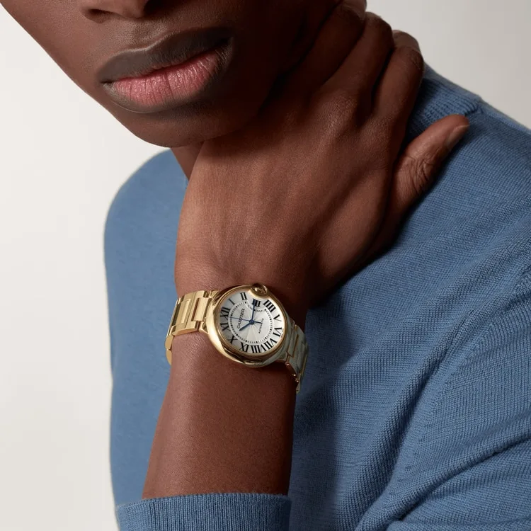 BALLON BLEU DE CARTIER WATCH 36 mm, mechanical movement with automatic winding, yellow gold - Image 4